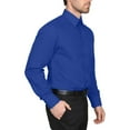 thumbnail image 2 of Berlioni Classic Regular Fit Solid Button Up Long Sleeve Pocket Work Dress Shirt, 2 of 5