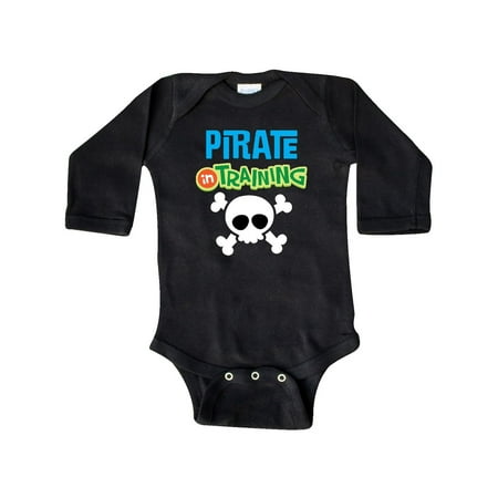 

Inktastic Pirate In Training Gift Baby Boy Long Sleeve Bodysuit