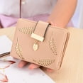 thumbnail image 1 of Cartera de moda para mujer, carteras cortas para mujer, bolso de mano para mujer, monedero de piel sintética (Beige) XianweiShao 8390606414342, 1 of 1