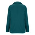 thumbnail image 4 of ManxiVoo Professional Womens Blazer Cardigan Open Front Lightweight Office Wear Versatile Spring Layering Piece XXXL Size Blue, 4 of 6