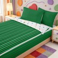 thumbnail image 3 of Erosebridal Line Art Zipper Queen Comforter Set with Fitted Sheet and 2 Pillowcases,Aesthetic Striped Zipper Bedding Set,Polkadot Reversible,4 Pieces, 3 of 7