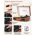 thumbnail image 4 of Tocadiscos TANLANIN Vintage con Bluetooth USB de 3 velocidades, 4 of 8