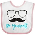 thumbnail image 3 of Inktastic Be Yourself, Glasses, Mustache, Moustache Boys or Girls Baby Bib, 3 of 4