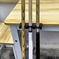 thumbnail image 4 of Mosiee 3 Holes Billiard Cue Holder Wall Mount Pool Snooker Cue Rack Rubber Holder, 4 of 9