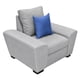 thumbnail image 3 of Sillón El Bazar Store Islandia moderno 1 plaza gris plata, 3 of 4