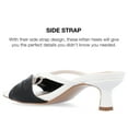 thumbnail image 4 of Journee Collection Womens Starling Kitten Heel Two Tone Open Toe Pumps, 4 of 6