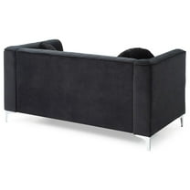 Glory Furniture Delray Loveseat in Black Color