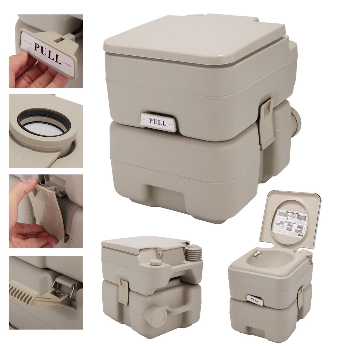 JAXPETY 5 gal Portable Toilet