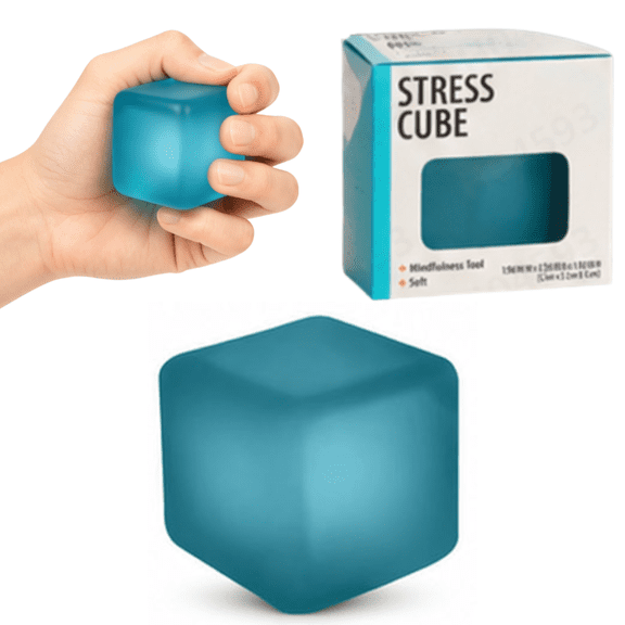 Squishy Cube- 5 cm Ultra-Soft Slow Rising Jumbo Cube Squishy, Stress Relief Toy for Adults, Focus & Relaxation