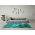 thumbnail image 3 of Ahgly Company Indoor Rectangle Oriental Turquoise Blue Industrial Area Rugs, 5' x 7', 3 of 4