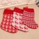 thumbnail image 3 of Matsuzay Adornos navideños Patrón de árbol de punto Calcetines de moda Portátil Hermoso colgante Calcetín de Navidad para caja de regalos Kits de decoración para fiestas Raya, 3 of 6