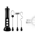 thumbnail image 1 of Billuyoard Espumador de leche eléctrico, máquina de café con carga USB, mezclador de espuma, herramienta de agitación de espuma de huevo para Herramientas y accesorios para hornear Negro, 1 of 6