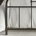 thumbnail image 6 of Castle Place Vintage Full Size Metal Platform Bed, Brown, 6 of 6