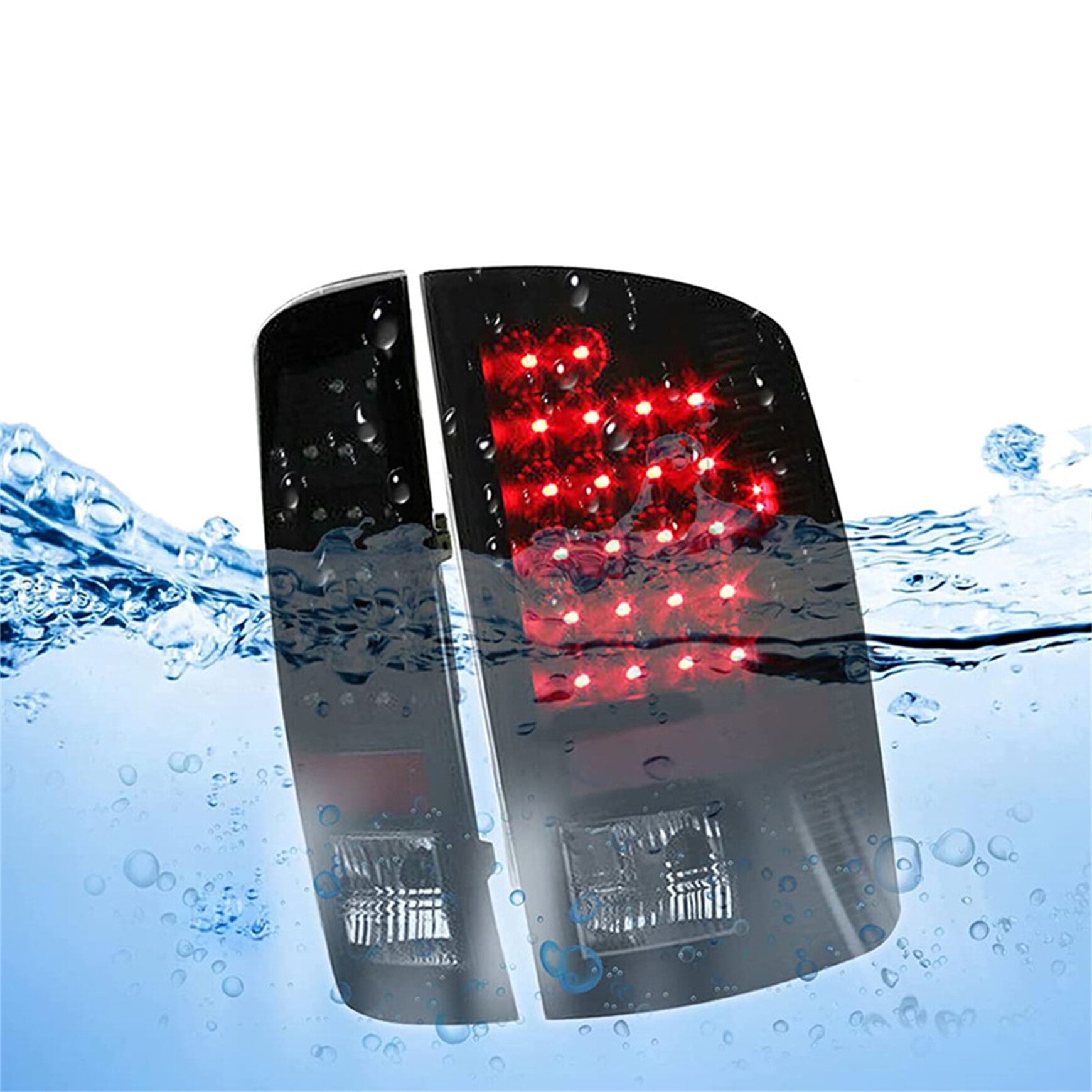 2pcs Rear Tail Light Lamp Housing Assembly Fit for 2002 2003 2004 2005 2006 Dodge Ram 1500 / 2500 / 3500, Rear Left & Right