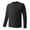 Black, variant on Zylanna Men's Long Sleeve T-Shirts, Crew Neck Homewear Loose Solid Color Casual Tops for Men Black
