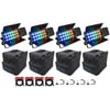(4) Chauvet DJ SLIMBANK T18 USB DMX LED Wash Lights+(4) Bags+25' Cables+Clamps