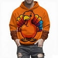 thumbnail image 5 of Women's Thanksgiving Hoodies Cute Turkey Graphic Pullover Sweatshirt Trendy Casual Long Sleeve Holiday Tops, 5 of 7