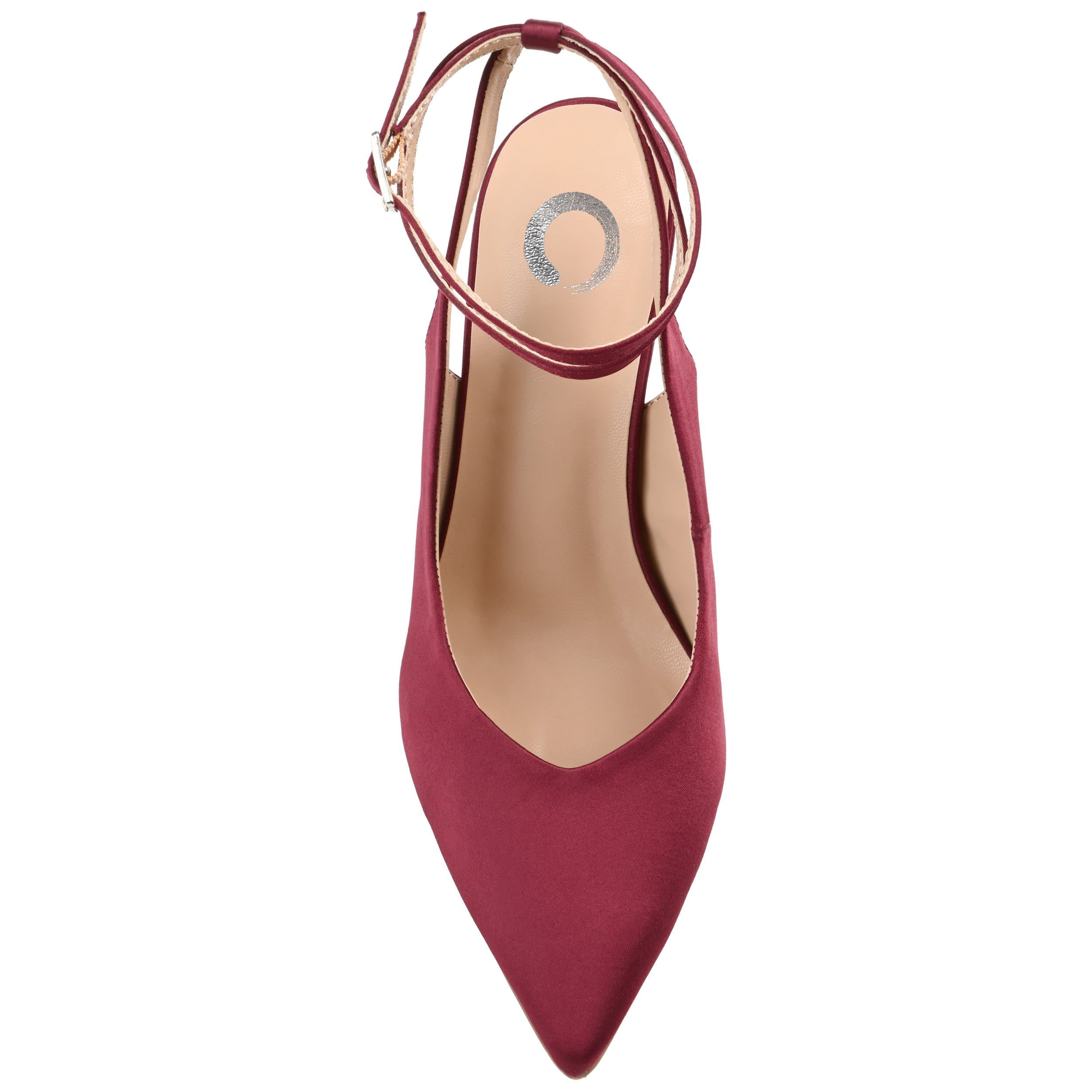 Journee Womens Marcella Buckle Mid Stiletto Pointed Toe Pumps, Widths Available
