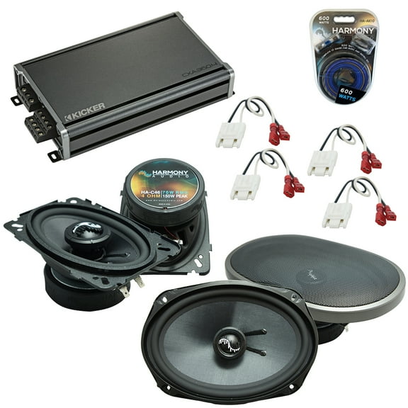Fits Chevy S-10 Blazer 82-89 OEM Speakers Upgrade Harmony C46 C69 & CXA360.4 Amp