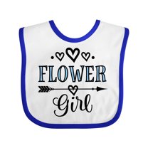 Inktastic Flower Girl Wedding Bridal Party Girls Baby Bib