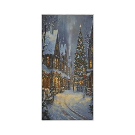 Quick-Drying Towel 30 x 15 Inch Yoga Towels Bath Towels Hand Bath Towels Sport Towel Water Absorption Light Easy to Store and Carry Christmas Snow