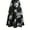 Black, variant on MORTTIC Elegant Women's Boho Floral Print High-Waisted A-Line Maxi Skirt Flared Long Skirt, S