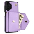 thumbnail image 5 of Nalacover Case for Samsung Galaxy A13 4G, Crossbody Wallet Case with Card Slots Holder, PU Leather Lanyard Shoulder Strap Purse Cover with Kickstand Shockproof Case, Purple, 5 of 8