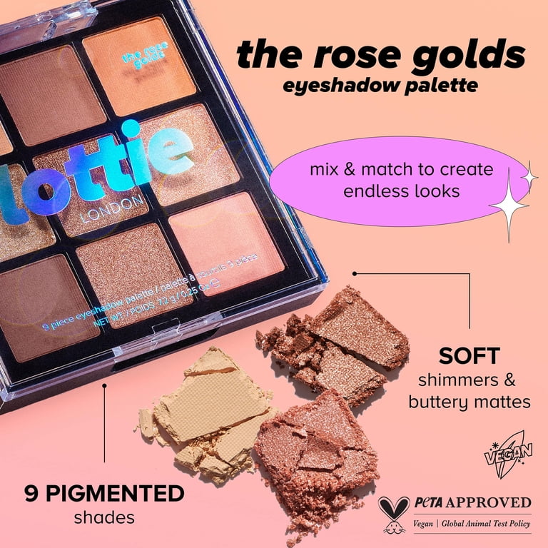 Palette Fards à Paupières Golden Rose 102 Green Line 8 G - Neuf - Hypoallergénique Et Longue Tenue