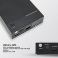 thumbnail image 3 of HDD Enclosure, USB3.0 To  UASP Hard Disk Case US Plug 100-240V  For PC, 3 of 8