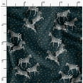 thumbnail image 2 of Soimoi Pure Silk Blue Fabric - By the Yard - 42 Inch Wide - Animal Pattern Textile - Whimsical Jungle Fabric for Craft Projects Printed Fabric, 2 of 6