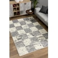 thumbnail image 5 of Rug Branch Contemporary Geometric  White Grey Indoor Area Rug - 8x10, 5 of 8