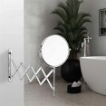 thumbnail image 3 of TQ-210 7 Inch 1X / 10X Magnification Double Sided Makeup Mirror Wall Mounted Retractable Folding Vanity Mirror, 3 of 5