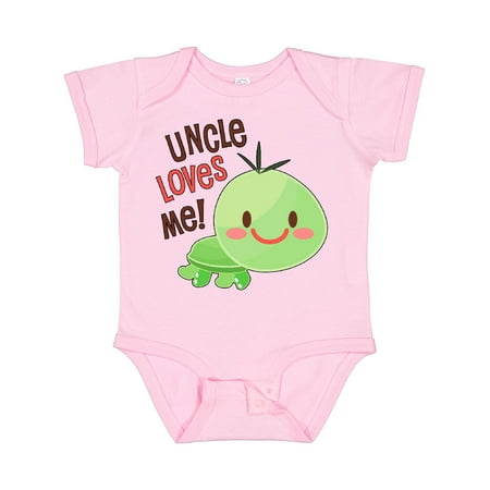 

Inktastic Uncle Loves Me- Cute Turtle Gift Baby Boy or Baby Girl Bodysuit