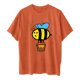 thumbnail image 5 of Pntutb Blusa de manga corta informal con estampado de festival de abejas para mujer Pntutb Pntutb-3598, 5 of 7