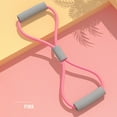 thumbnail image 2 of 8 word yoga stretcher female open back stretch with open shoulder beauty back home fitness stretching equipment pull back rope (Pink), 2 of 6
