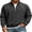 Black, variant on AZoiNM Men's Quarter Zip Pullover Sweatshirt, Casual Long Sleeve Mock Neck Fleece Sweatshirt with Ribbed Cuffs and Hem, Midweight Fall Spring Sweater Top