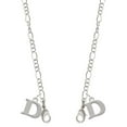 thumbnail image 1 of Silvertone Large Initial - D - Silvertone Face Mask Necklace, 1 of 2