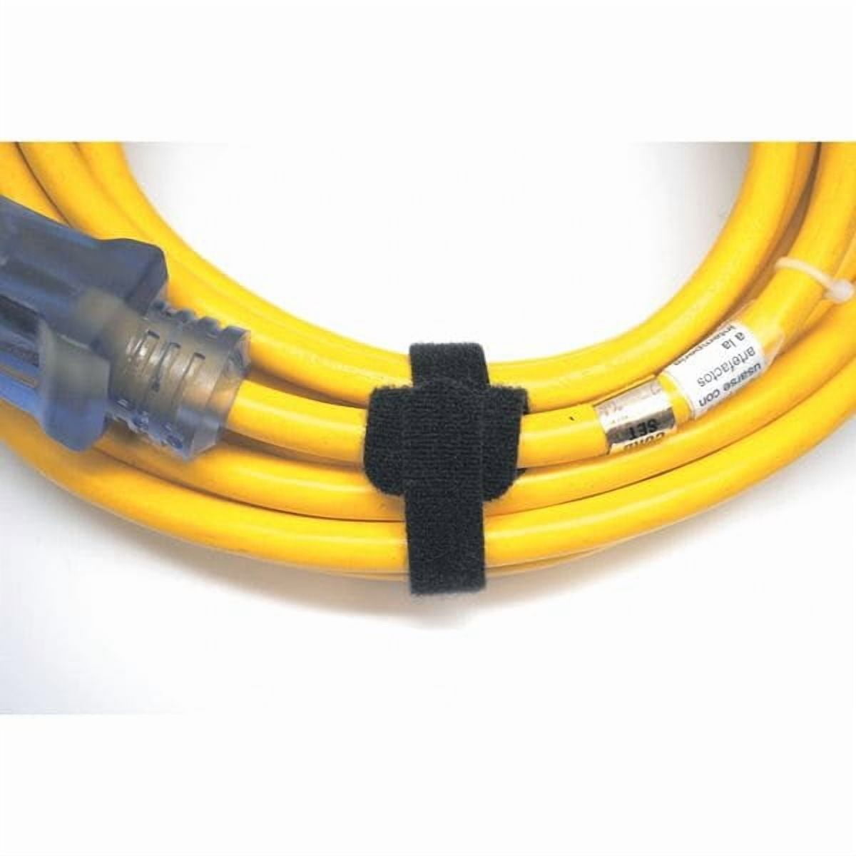 Cable Tie, 8 in L, 2 in Max Bundle Dia., Black, Nylon, Polypropylene, 50 lb Strength, 675 PK