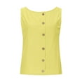 thumbnail image 5 of XAOFW Women's Tank Top Sleeveless Round Neck Summer Loose Fit Camisole Party Night Versatile Top, 5 of 6