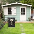thumbnail image 5 of Death Skull Gothic Art Black Garden Flag Outdoor House Flags 12 X 18 Inch Banner Yard Home Decoration, 5 of 6