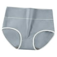 thumbnail image 4 of Ruimatai Women's High Waist Underwear Tummy Control Breathable Comfortable Panties Solid Nylon, 4 of 6