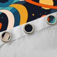 thumbnail image 4 of Homewish Cartoon Eye Print Blackout Curtains Set of 2 (52x84 Each) for Kids, Vintage Stripes Buffalo Window Curtains, Outer Space Planet Curtains and Drapes, Window Curtains Bedroom Decor, 4 of 6