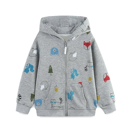 

Fall New Boys Coat Zipper Children s Coat Knit Print Hooded Children s Hoodie Kids Winter Jacket 5t Snow Jacket Toddlers Coats Toddler down Coat 4t Girls Jackets 6 Juniors Jackets for Girls Winter