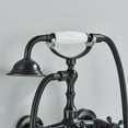 thumbnail image 5 of feetron Oil Rubbed Bronze Clawfoot Tub Faucet 2 Ceramic Handle Hand Shower Wall Mount Bathtub Filler, 5 of 11
