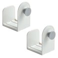 thumbnail image 1 of Toystoory 1 par de soportes para tapas de ollas, estantes para tapas de sartenes montados en la pared, organizador de cucharas de cocina de plástico, Almacenamiento y organización del hogar Blanco Toystoory HA005048-01, 1 of 6
