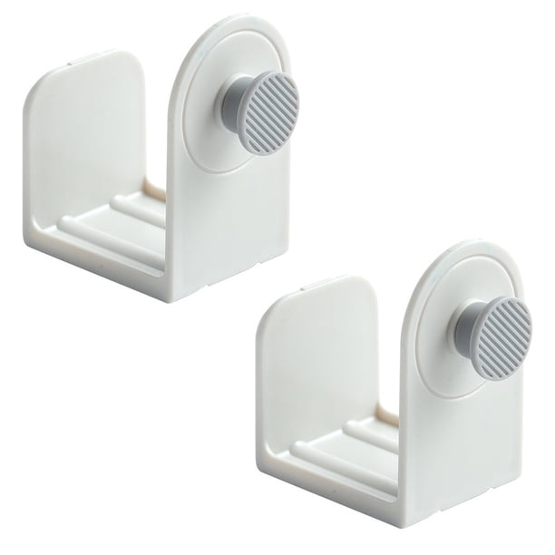Toystoory 1 par de soportes para tapas de ollas, estantes para tapas de sartenes montados en la pared, organizador de cucharas de cocina de plástico, Almacenamiento y organización del hogar Blanco Toystoory HA005048-01