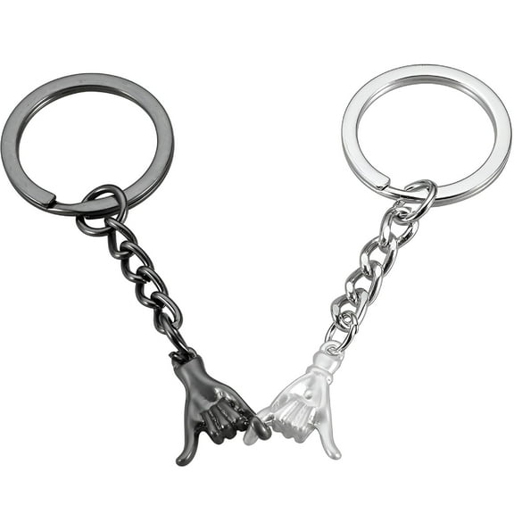 DESIGNICE Pinky Promise Gift Couple Gifts Matching Couples Stuff Gifts for Boyfriend Girlfriend Best Friend Him Her Matching Keychains for Couples Wife Husband One Year Anniversary Valentines Day