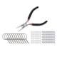 thumbnail image 1 of llavero de aleación de 221 Uds con cadena alfileres de tornillo alicates conector de Anillos de manualidades DIY plata Sunnimix Llaveros Anillos, 1 of 8