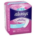 Always Thin Daily Liners, 20 Count, Unscented, Wrapped, Regular
