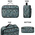 thumbnail image 3 of Pioneer Flower Floral Print Pattern Insulated Lunch Bag Teen, Toddler Lunch Bag,Bento School Lunch Bag for Teen for Work,Picnic or Travel, 3 of 5